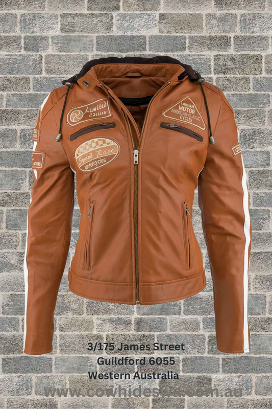 'Fifty-Eight' Ladies Motorbike Leather Jacket