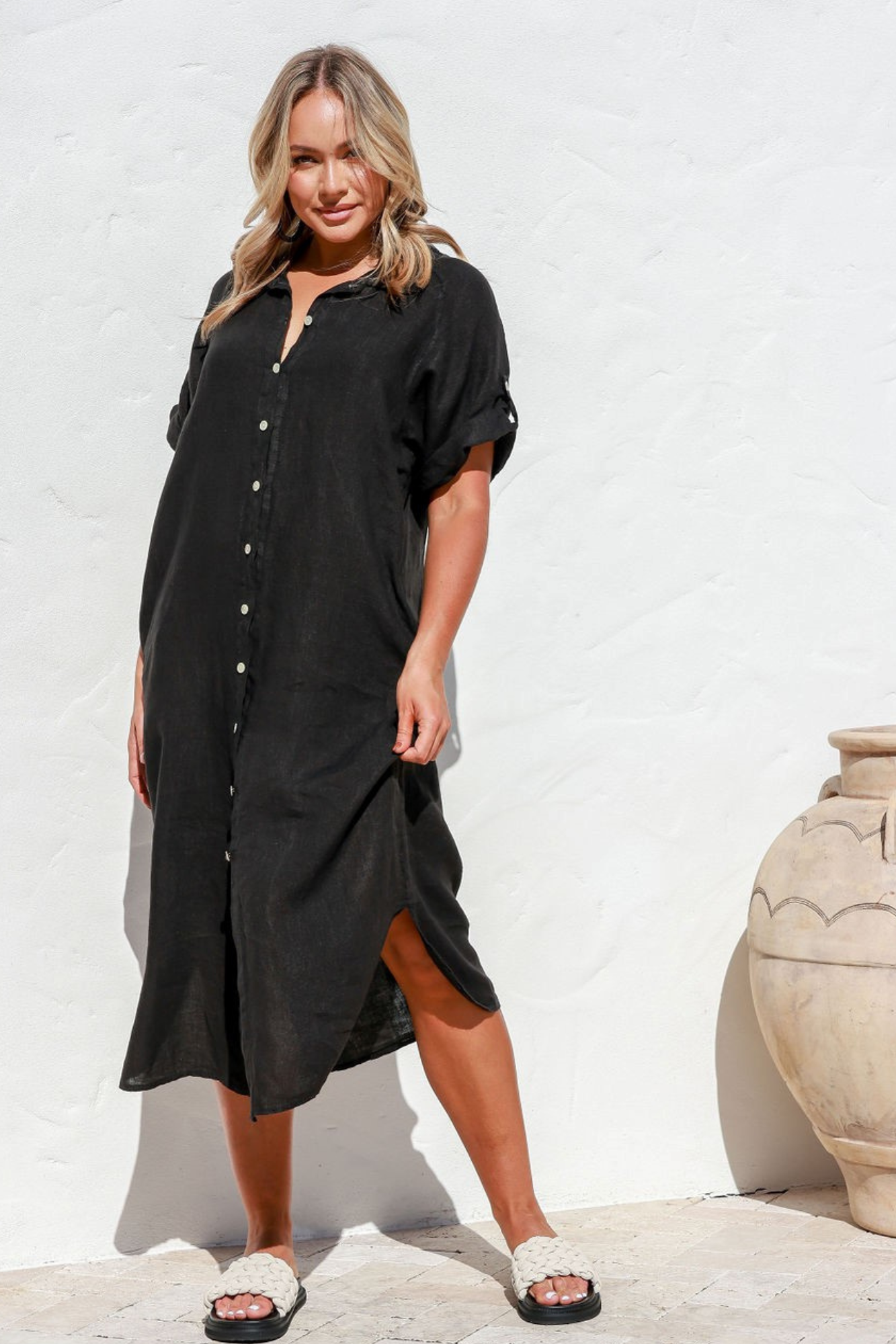 The 'Alisso' Italian Linen Dress