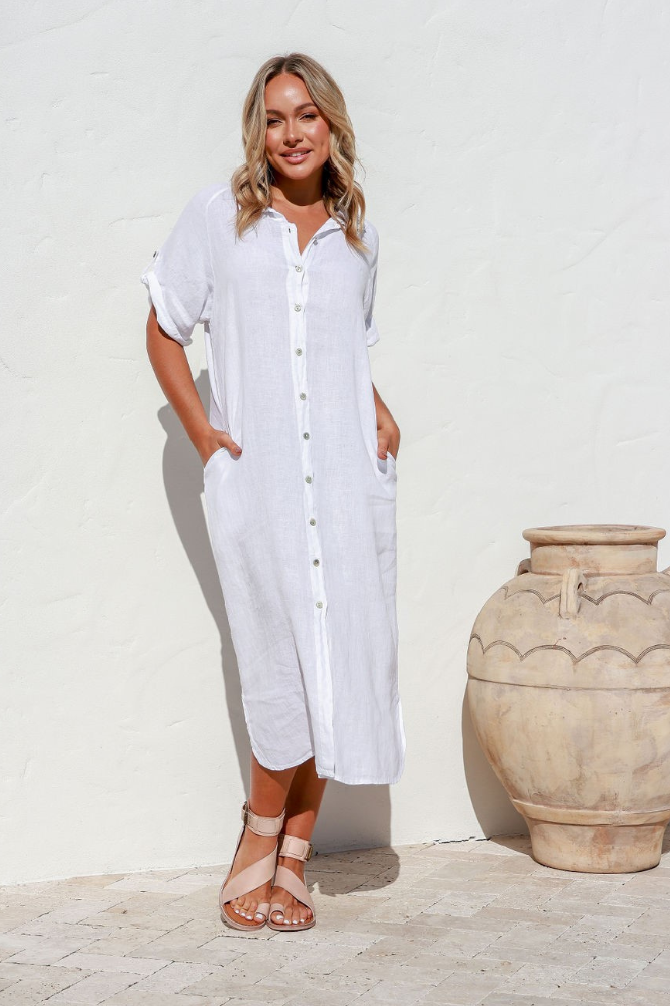 The 'Alisso' Italian Linen Dress