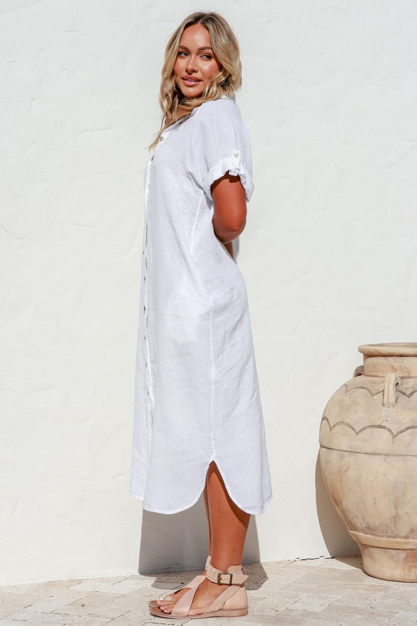 The 'Alisso' Italian Linen Dress