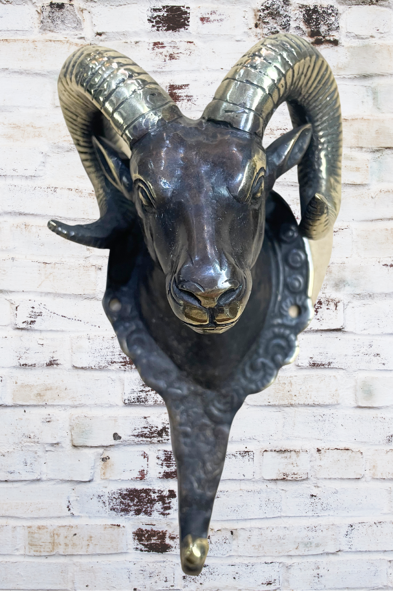 'Capricorn Billy' Brass Wall Hook