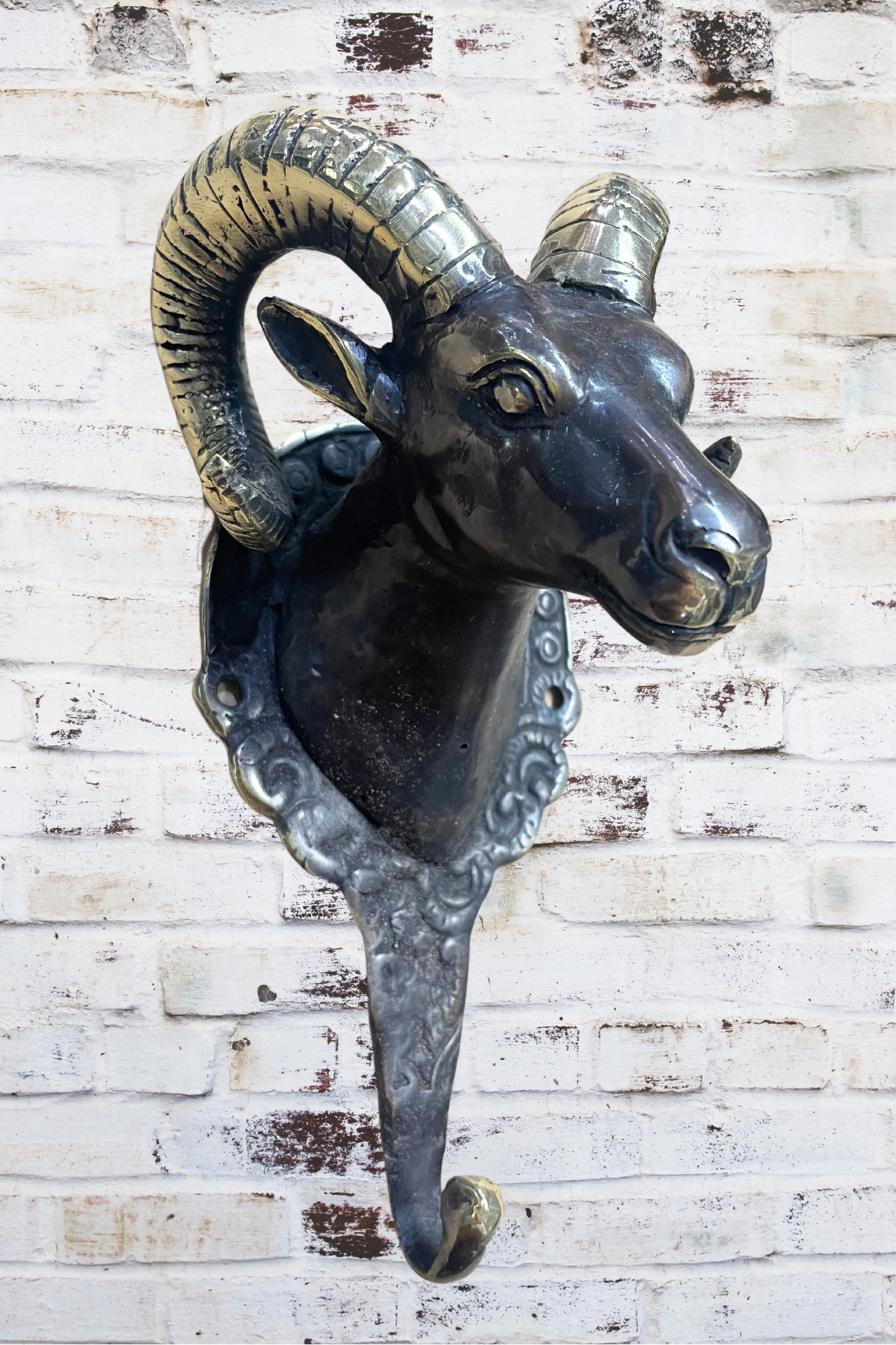 'Capricorn Billy' Brass Wall Hook