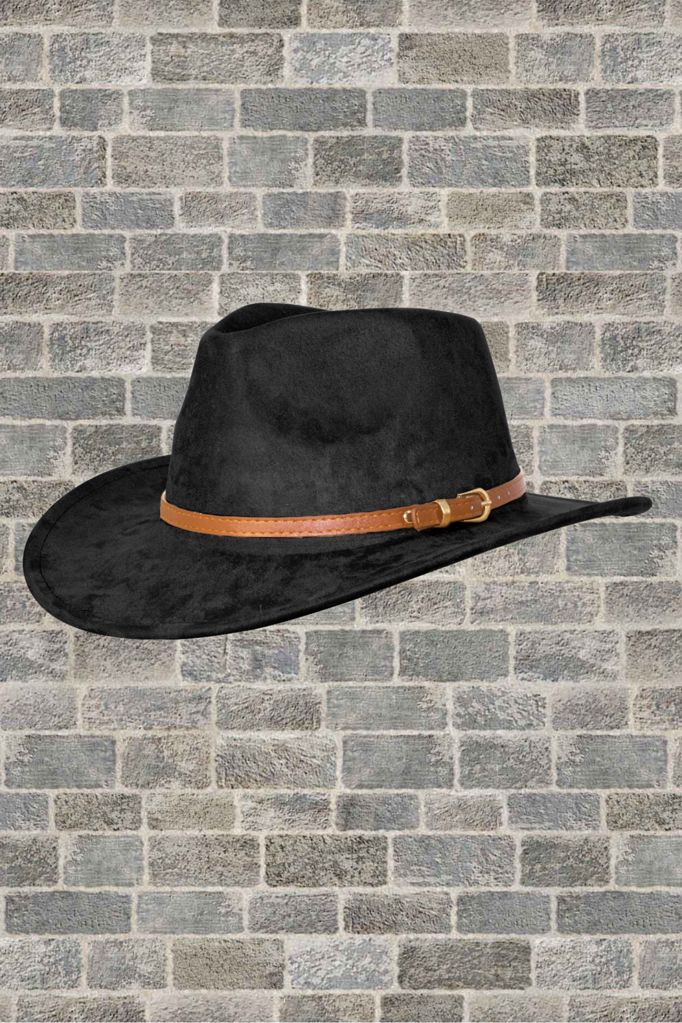 'Cowboy Fedora' Hat With Leather Belt