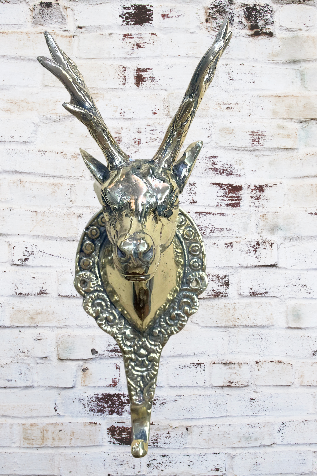 'Stag' Brass Wall Hook