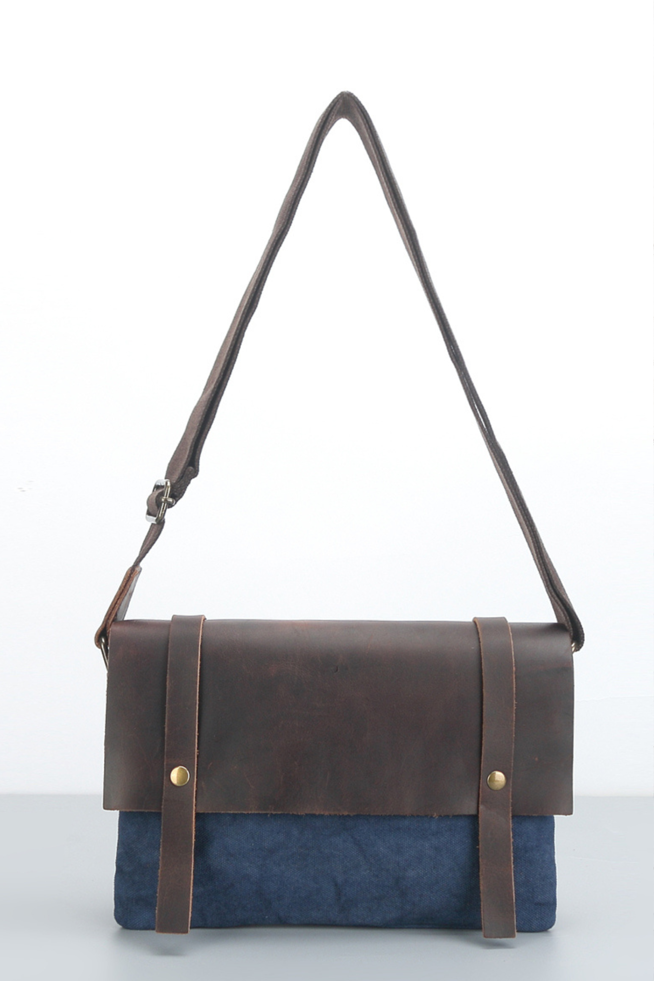 'Cambridge' Leather & Canvas Unisex Bag