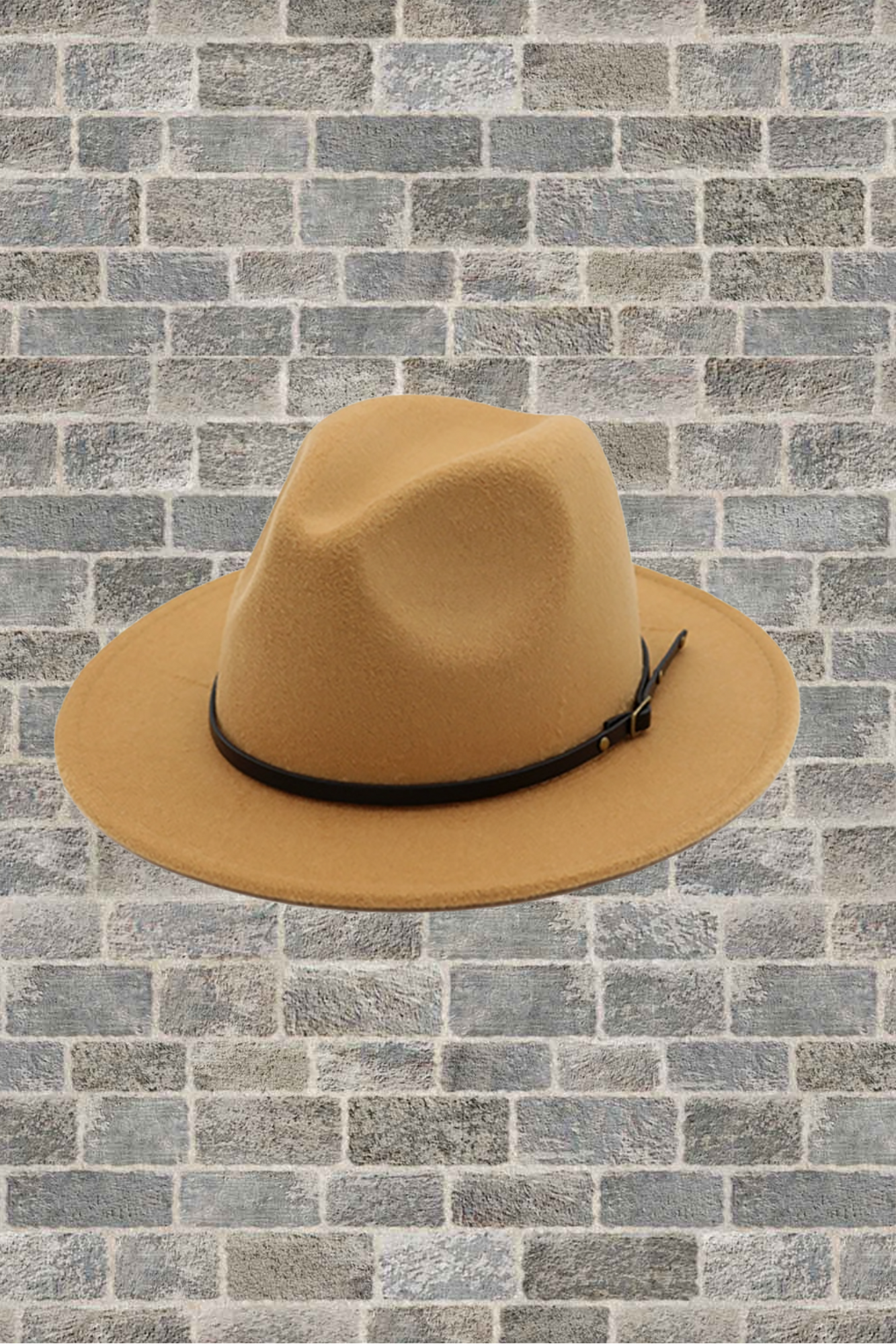 'Panama Fedora' Hat With Leather Belt