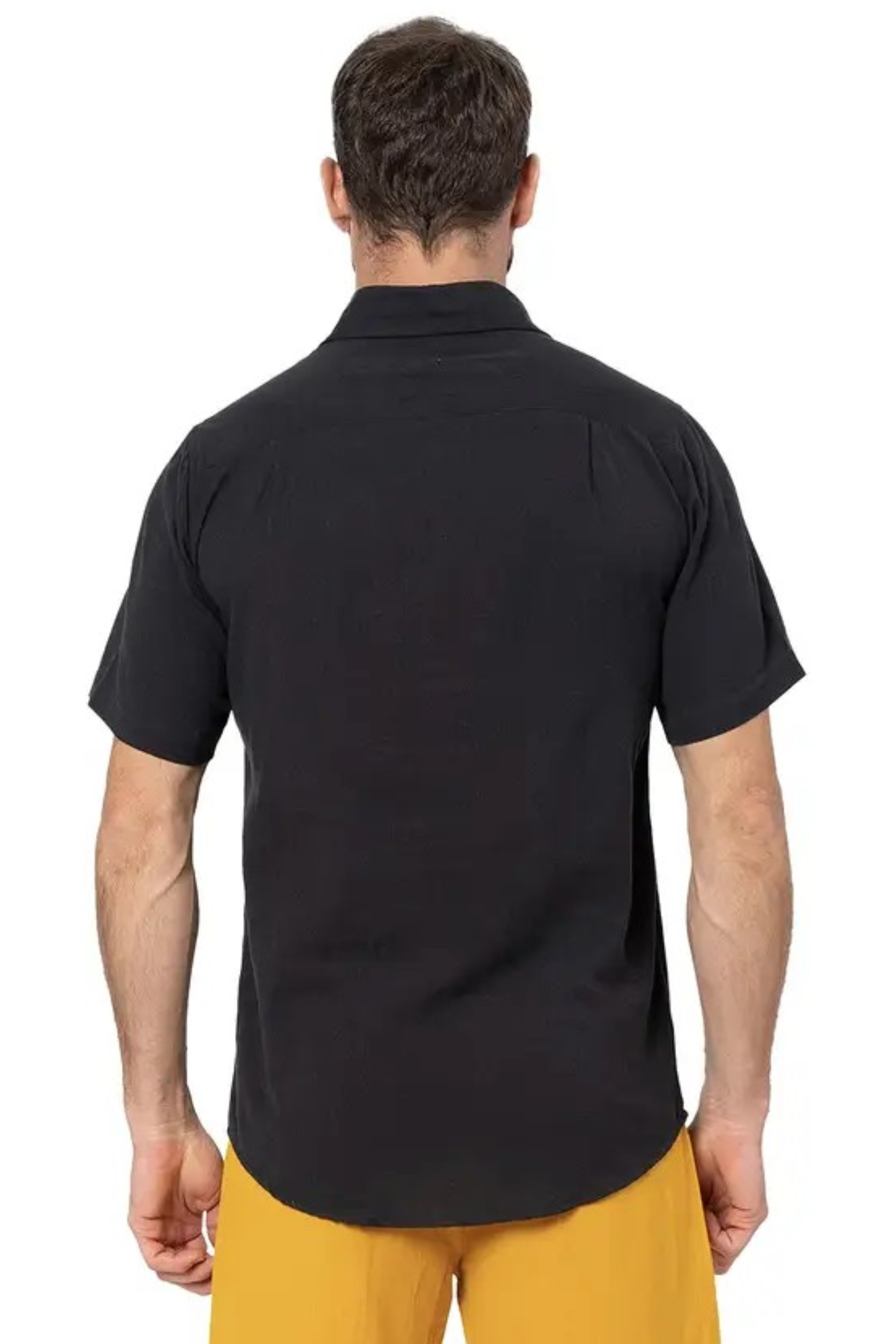 'Cole' Men's Short Sleeve Shirt - Black