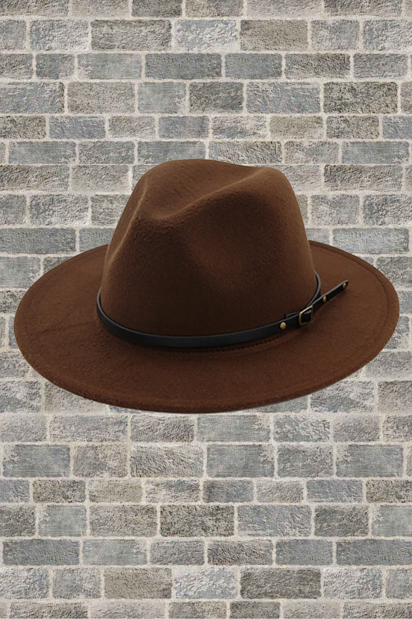 'Panama Fedora' Hat With Leather Belt