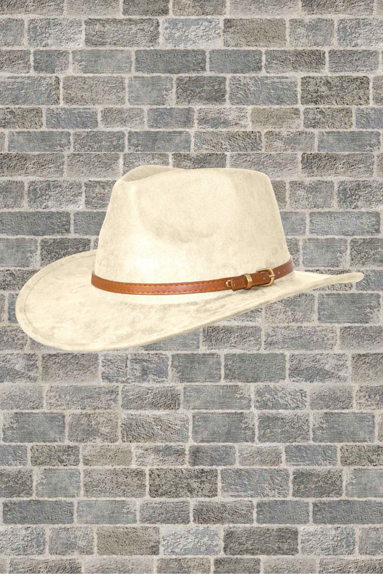 'Cowboy Fedora' Hat With Leather Belt