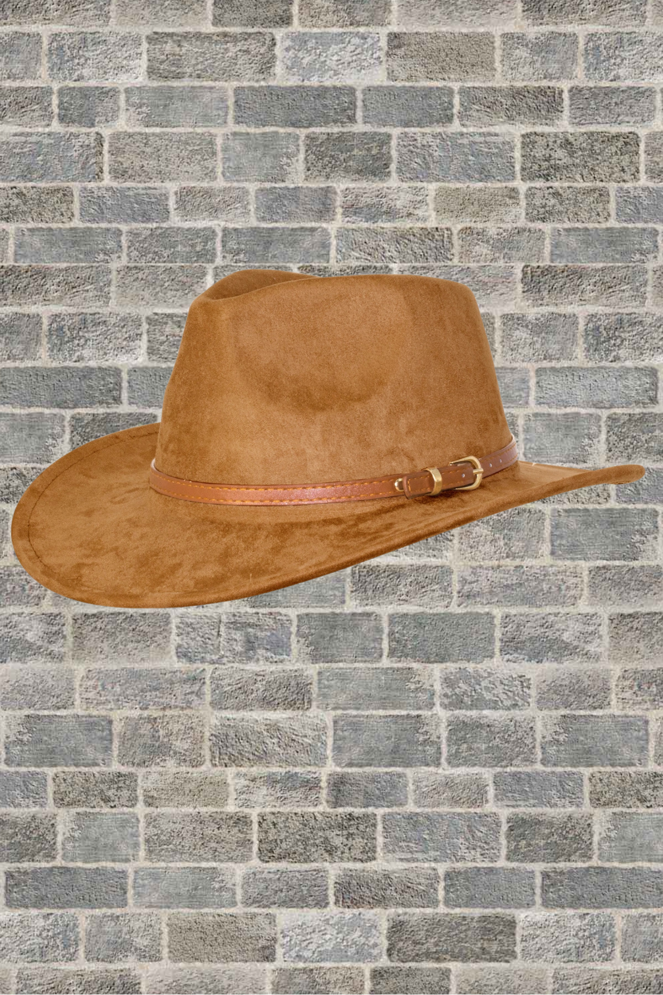 'Cowboy Fedora' Hat With Leather Belt