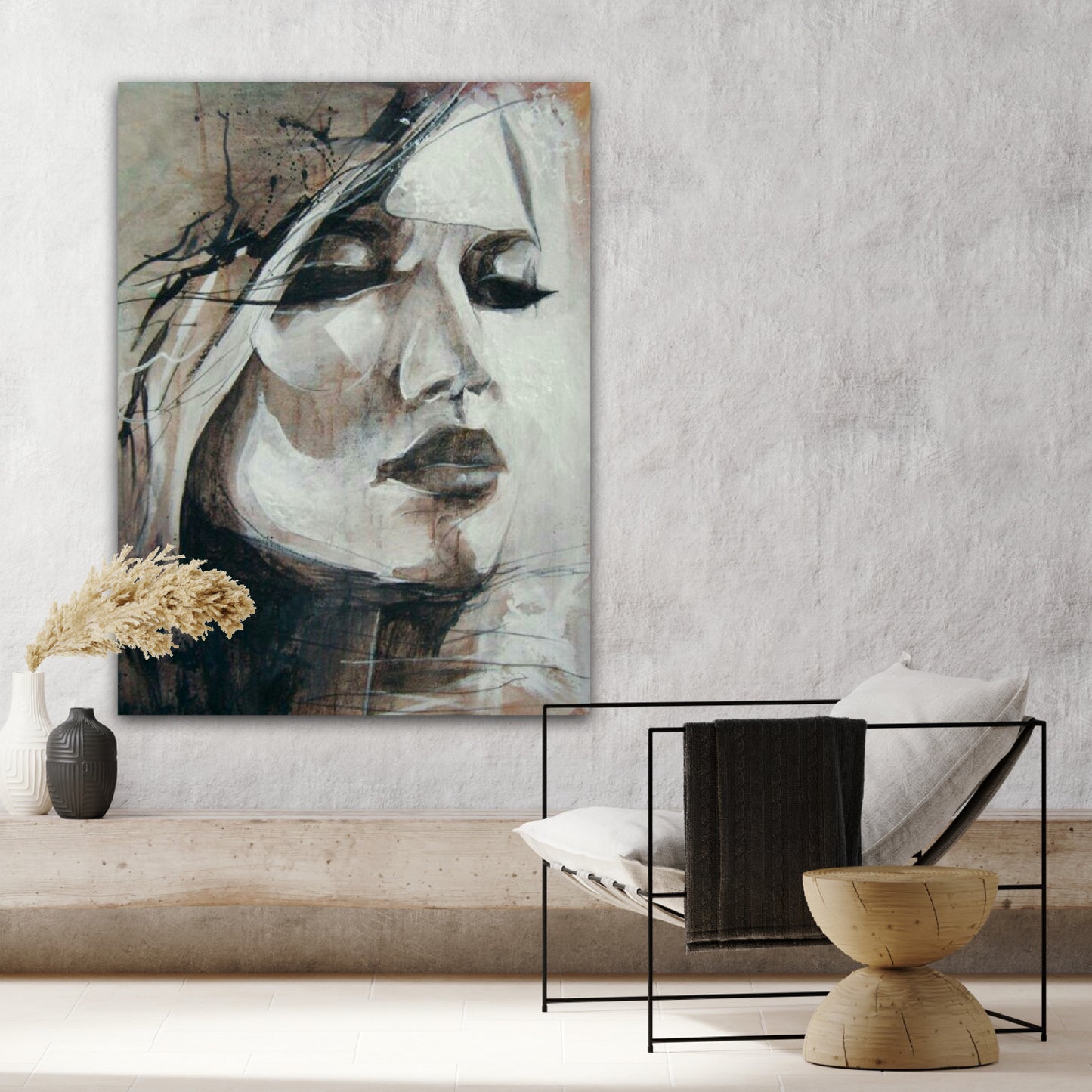 'The Modern Boho' Abstract Canvas Painting