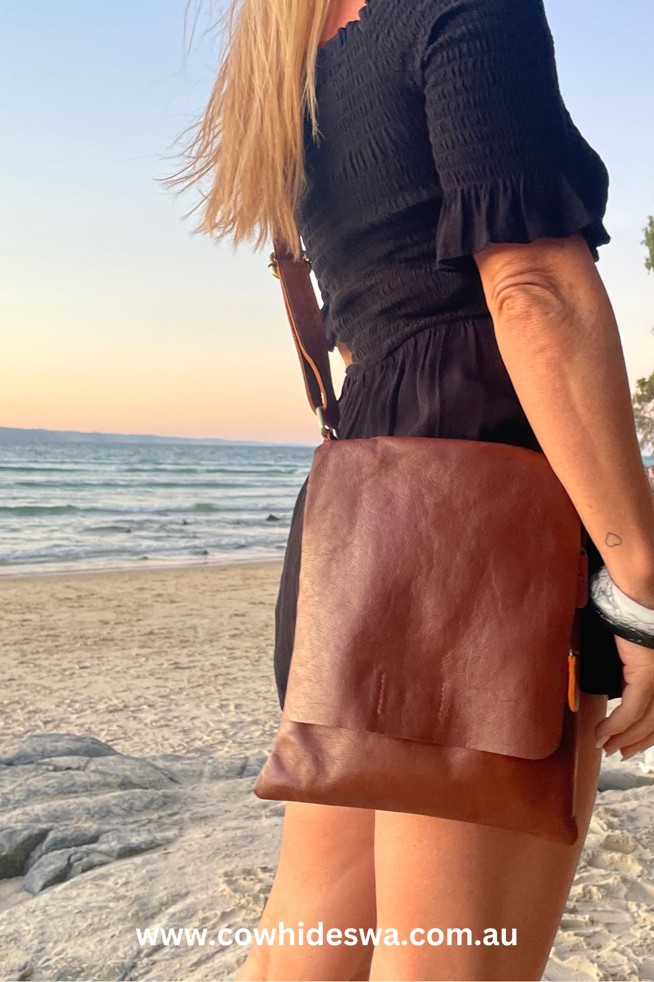 'Ryder' Leather Satchel