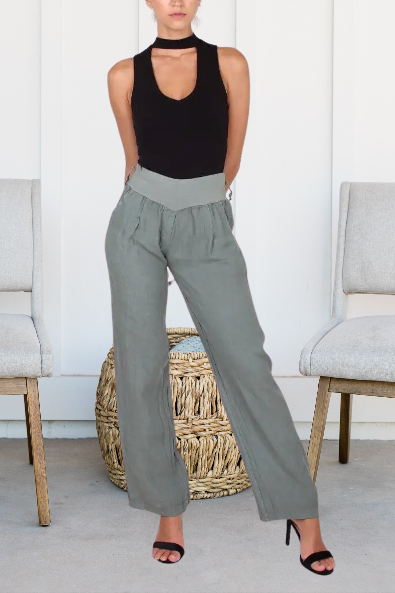 'Mia' Linen Pants