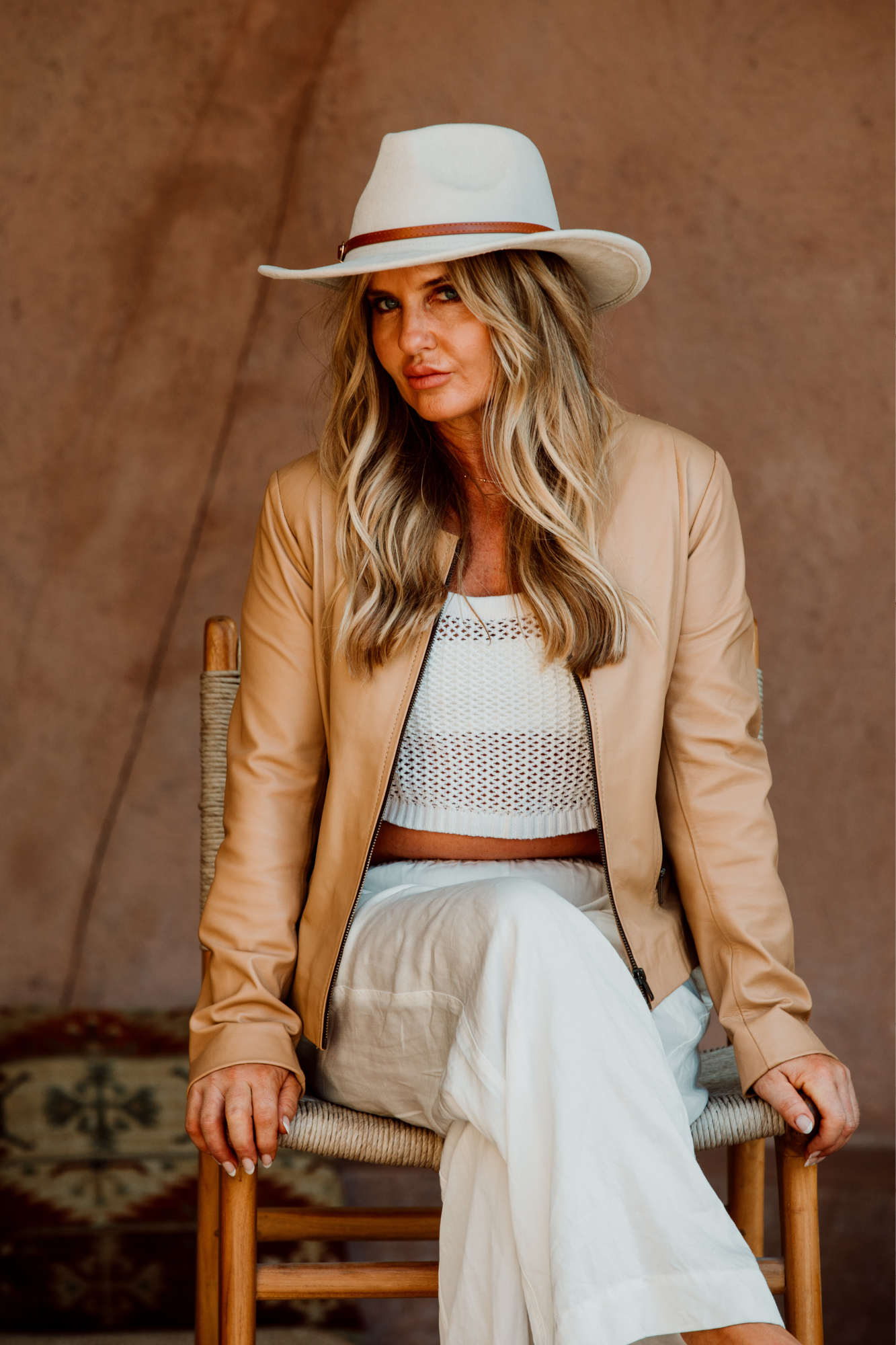 'Cowboy Fedora' Hat With Leather Belt