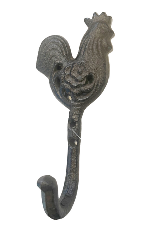 'Rustic Rooster' Cast Iron Hook