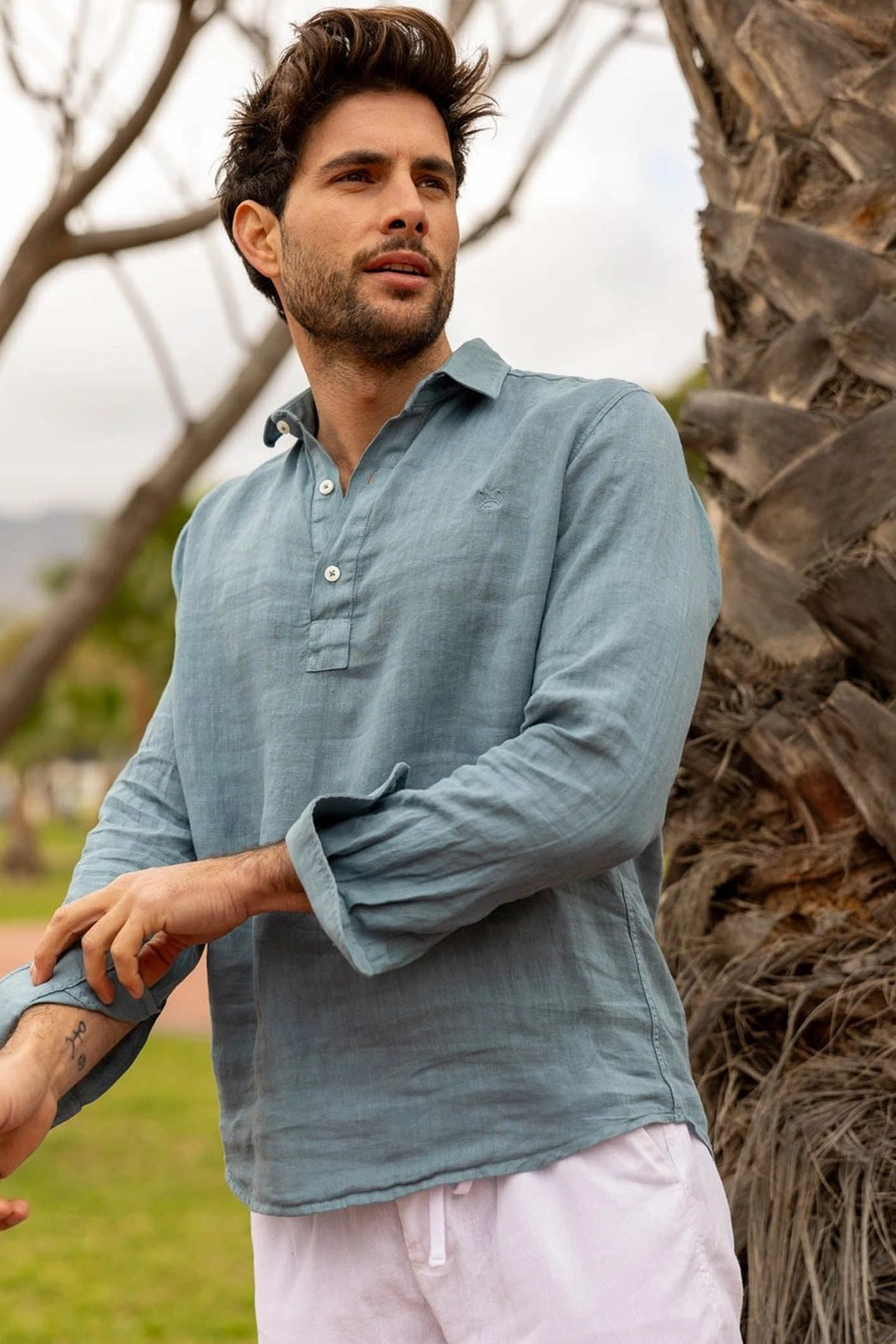 'The Essential' Men's Leisure Shirt - Sea Breeze