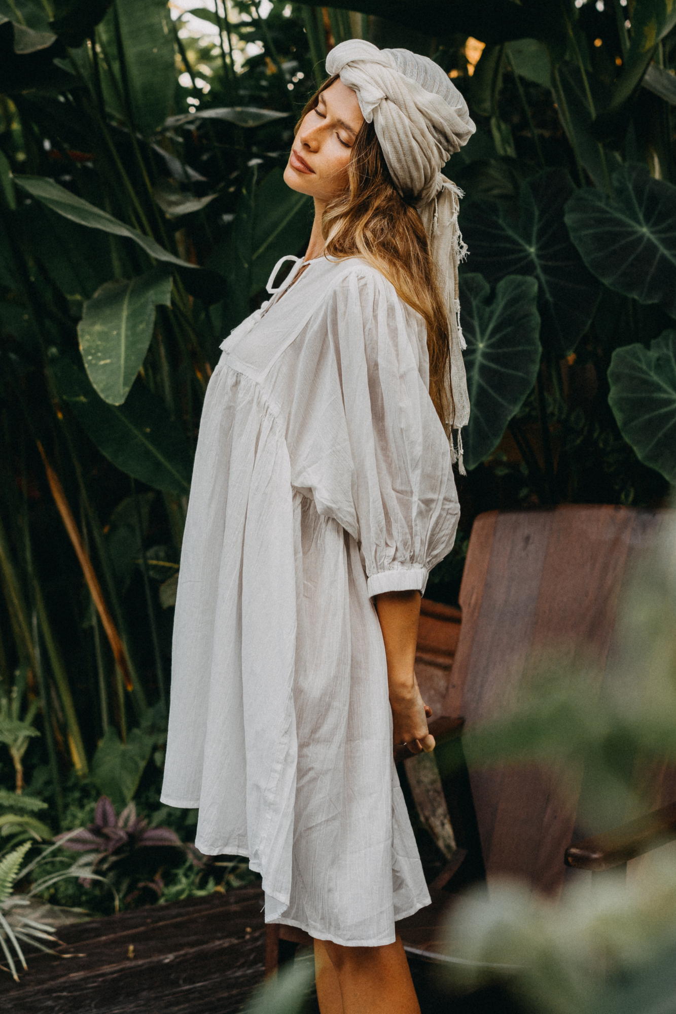 'Olivia' Whimsical Boho Dress - Warm White