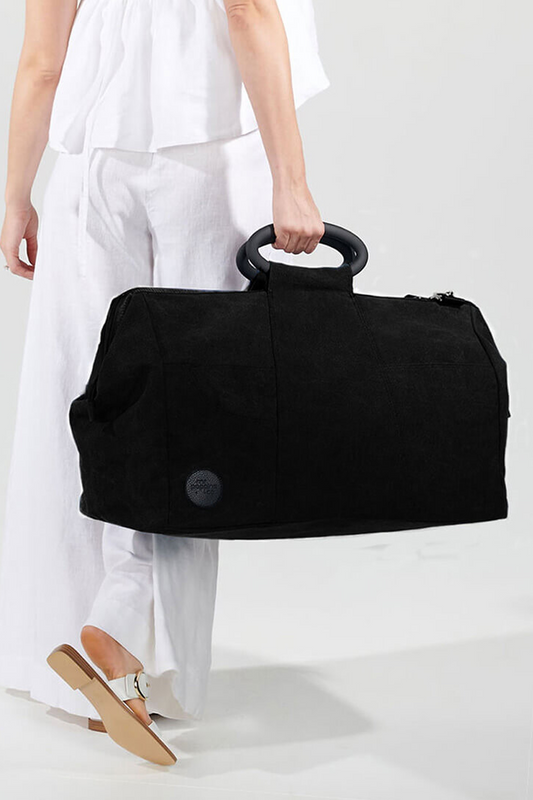 'Black' Canvas Cabin Bag