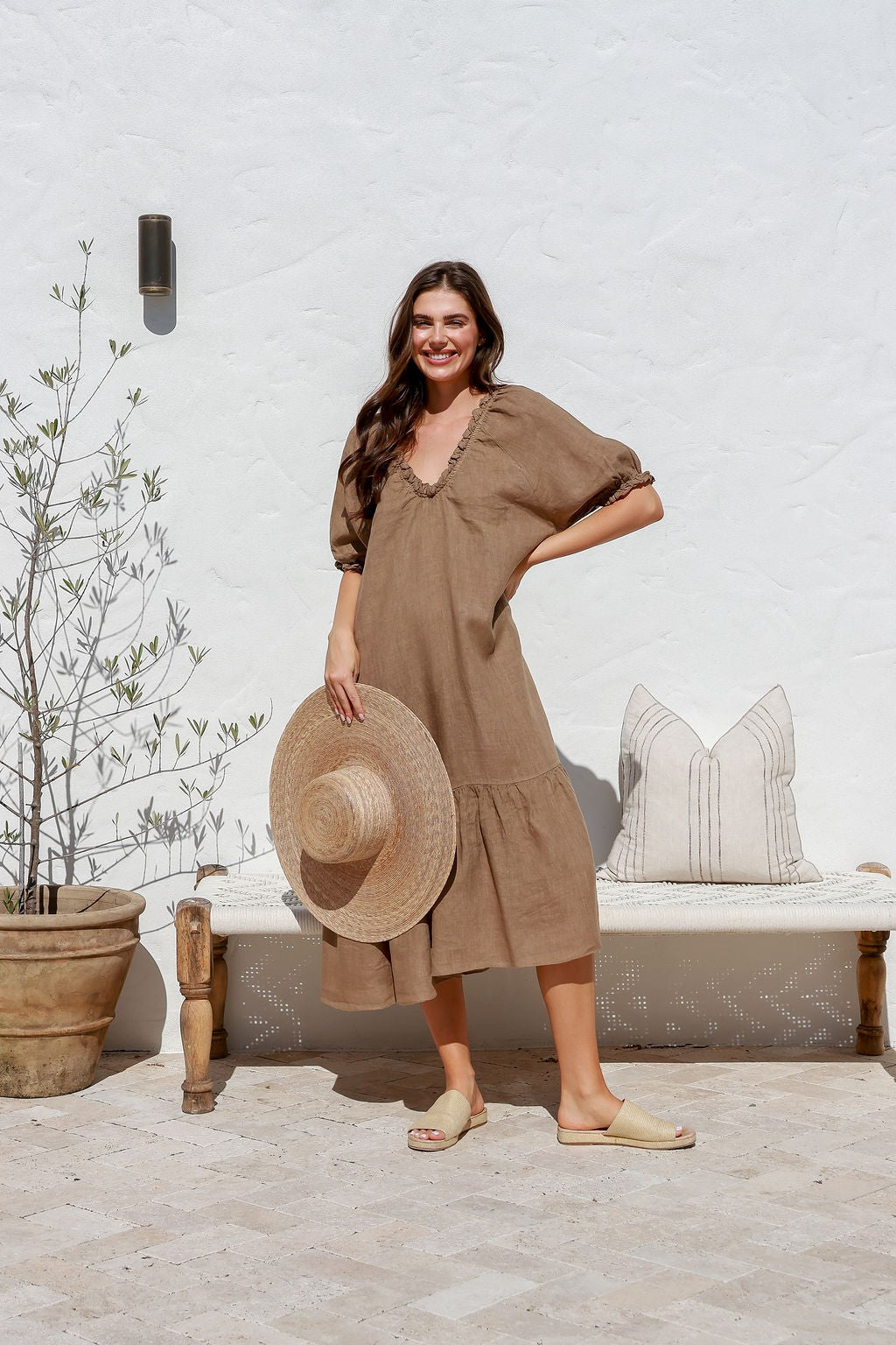 'Jenny' Linen Dress