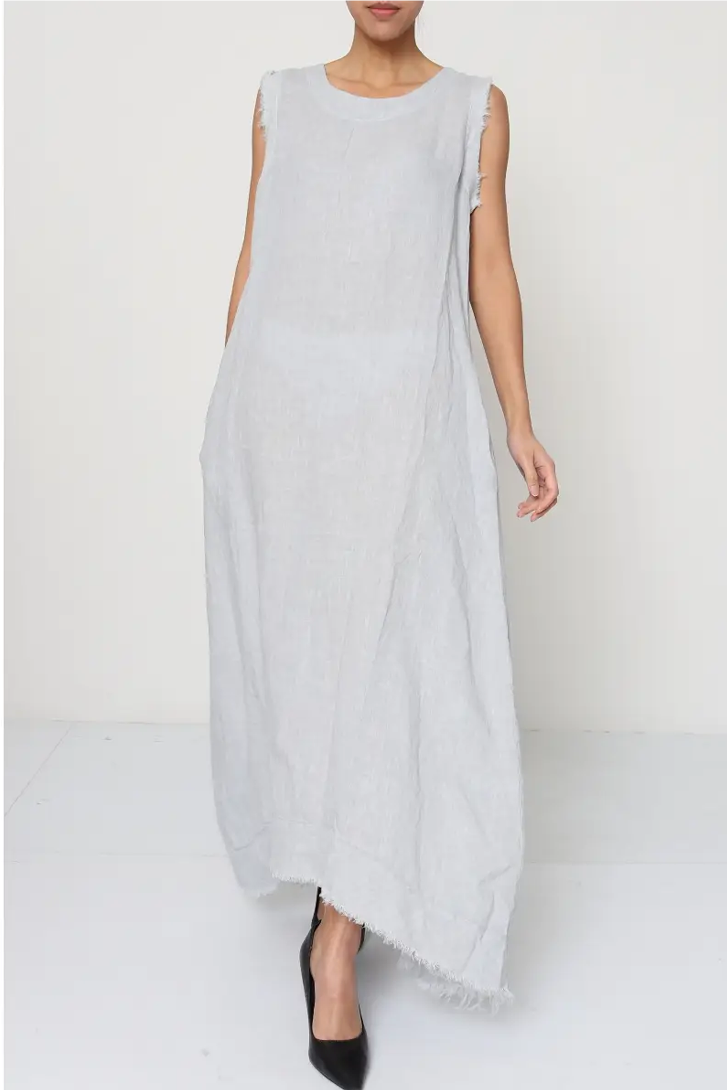 'Arabia' Long Linen Dress