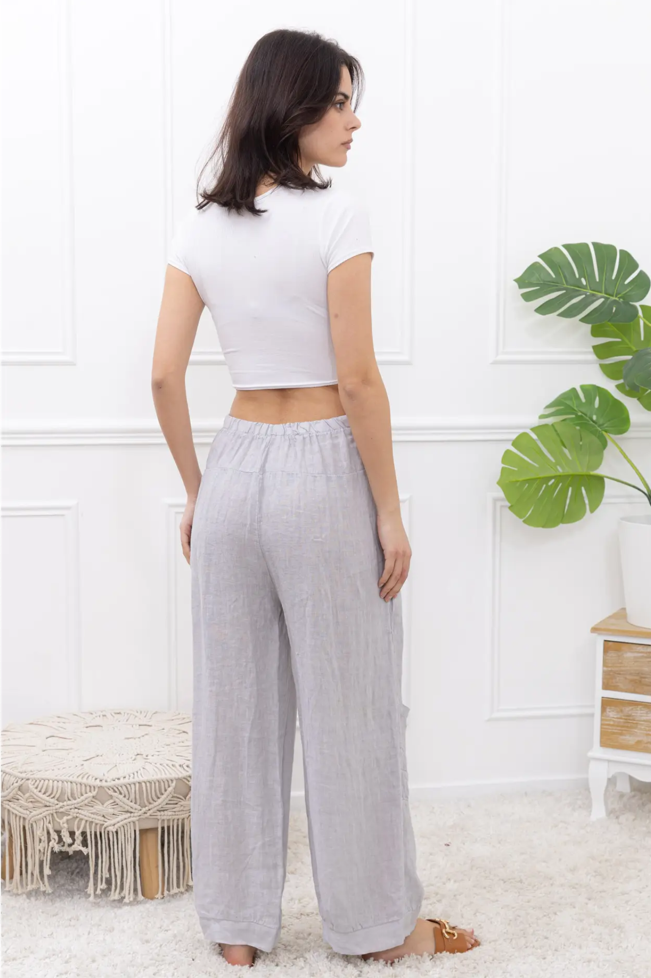 'Suri' Ladies Linen Pants