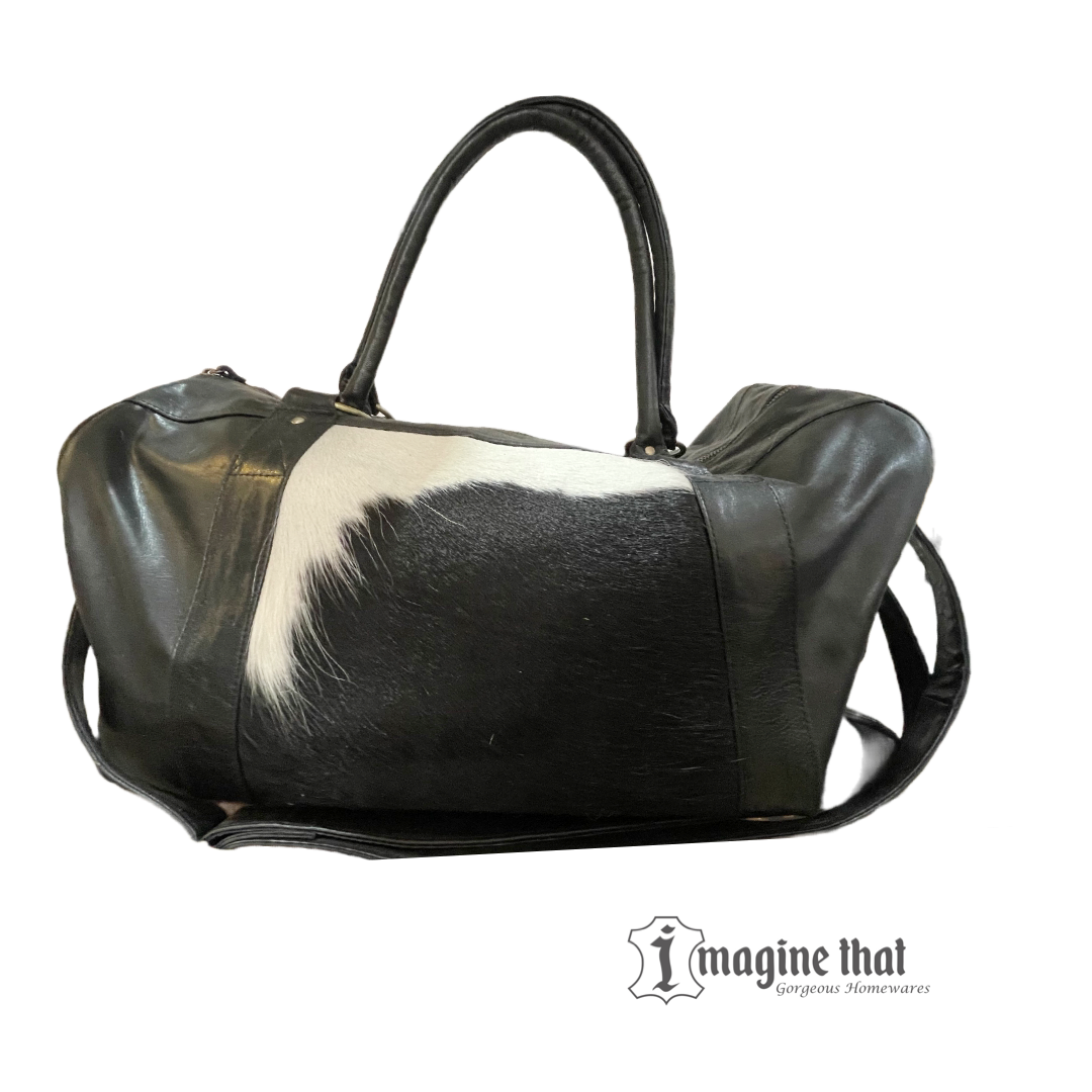 'Maverick' Cowhide & Leather Travel Bag