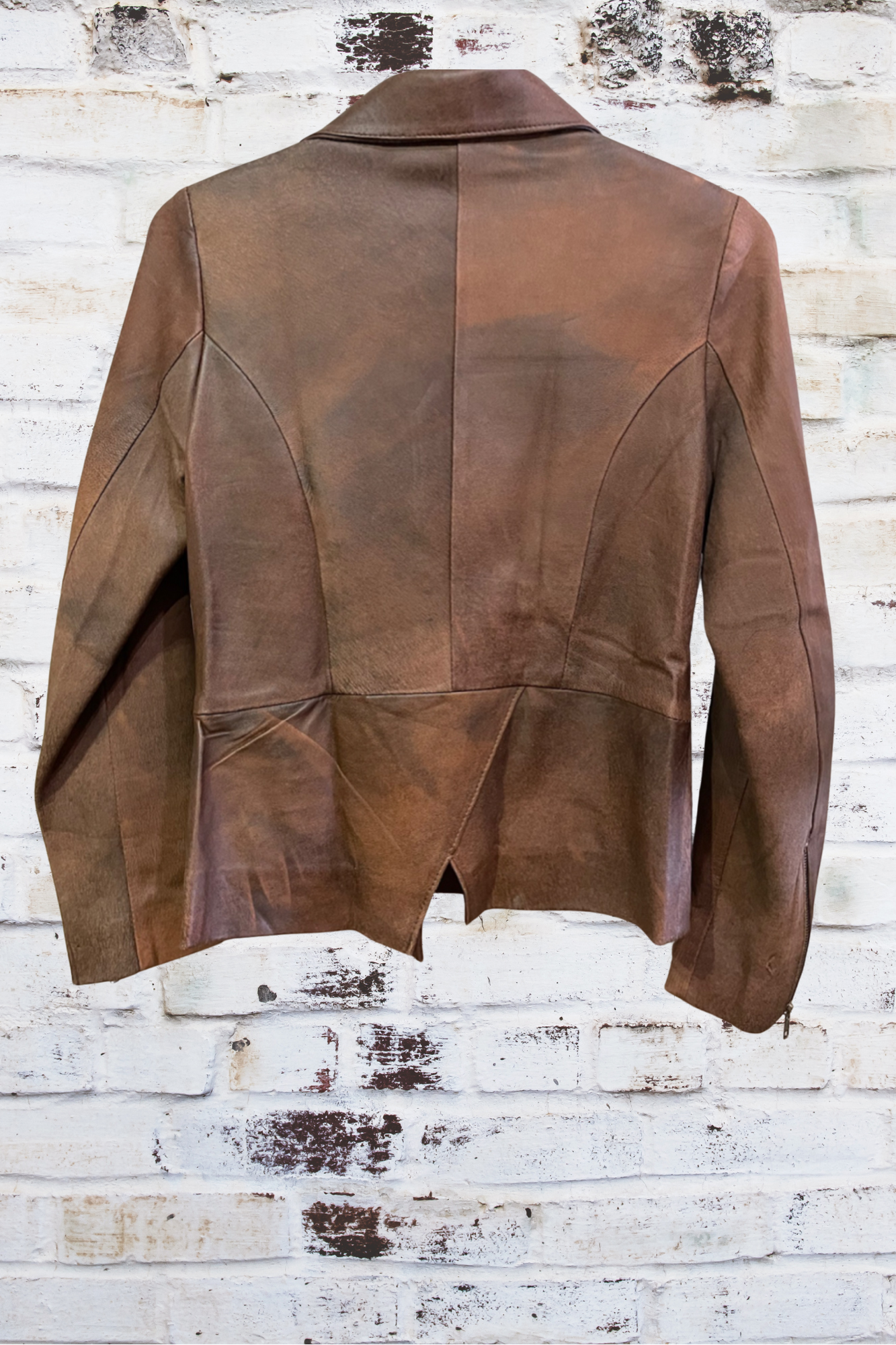 'Carrie' Ladies Retro Leather Jacket