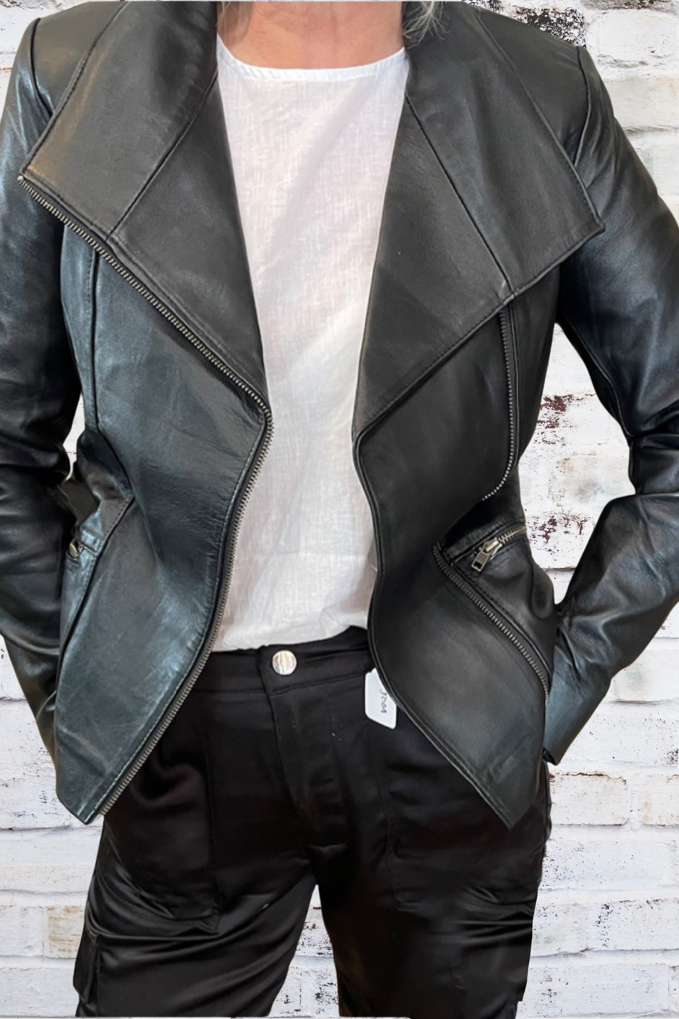 'Tiffany' Ladies Biker Leather Jacket