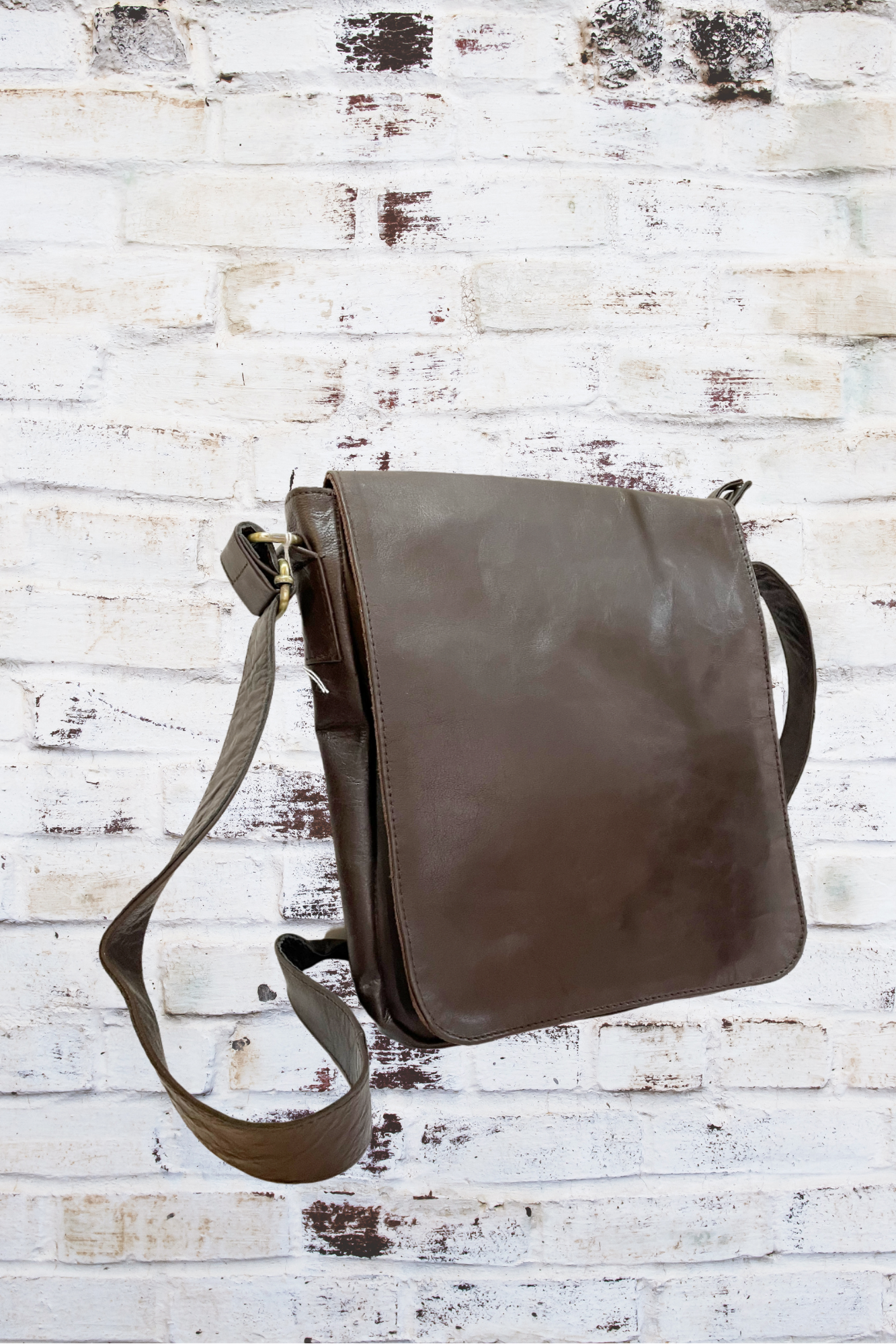 'Apollo' Leather Laptop Satchel