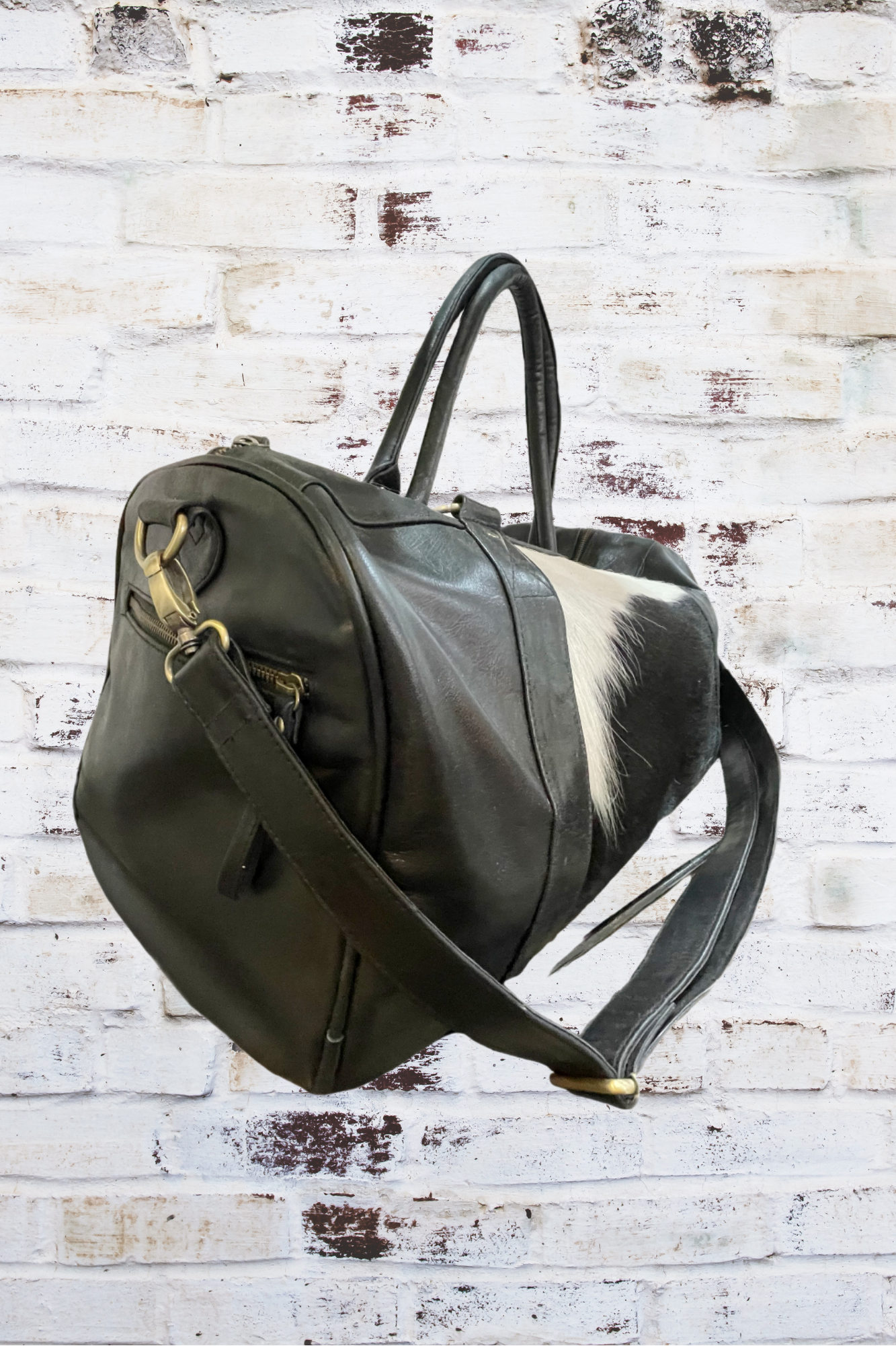 'Maverick' Cowhide & Leather Travel Bag