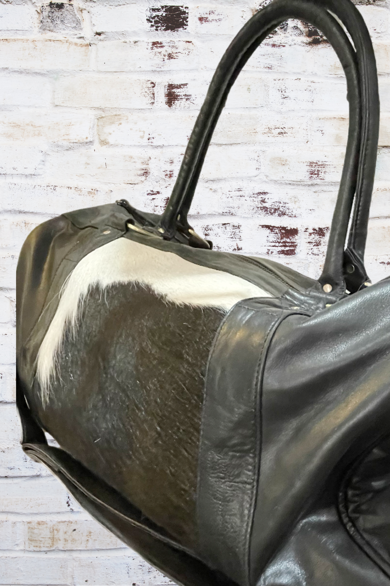 'Maverick' Cowhide & Leather Travel Bag